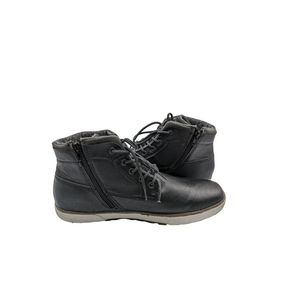 Day Five Mens Black Lace Up and Zip  /Maverick Chukka Boots shoes Size 12M